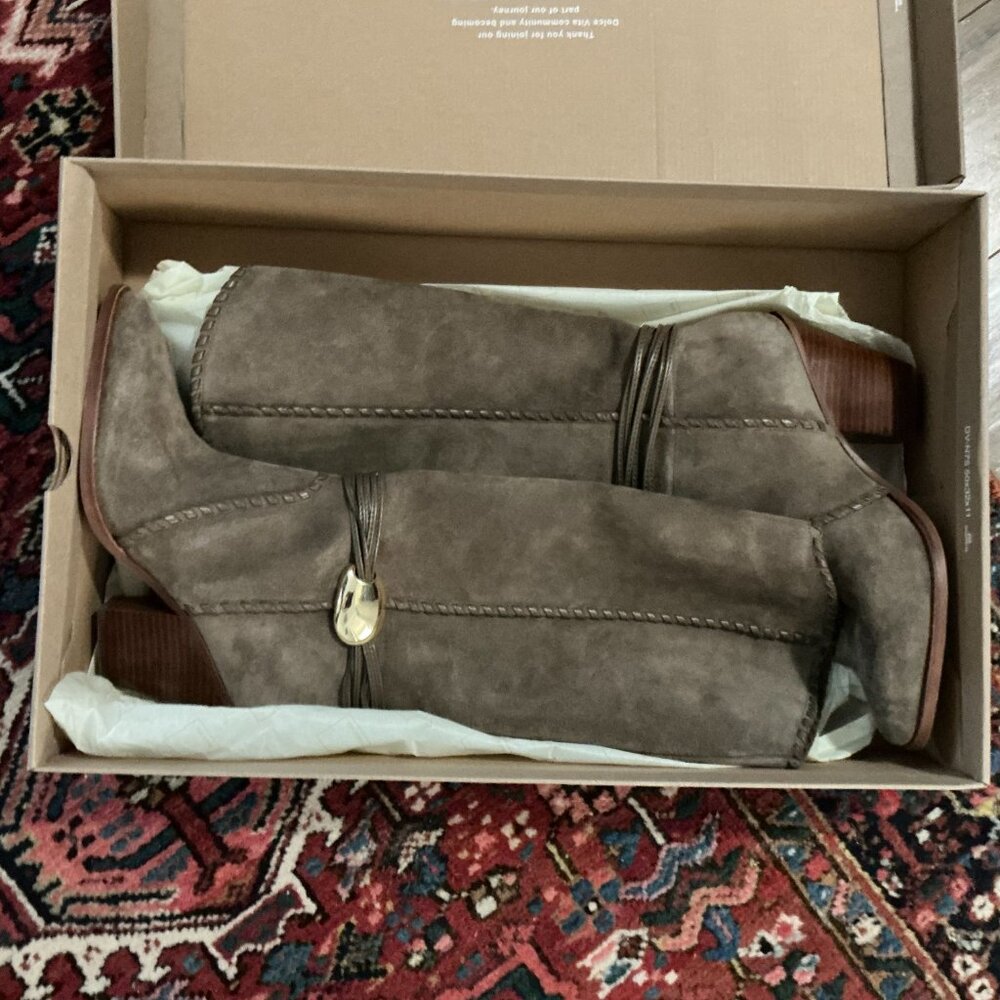 Dolce Vita NIB Jody Boots Olive Suede, 7.5 - Picture 11 of 12
